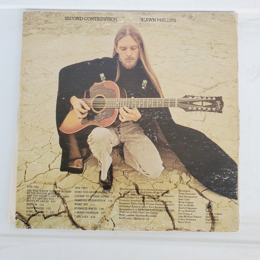 Shawn Phillips Second Contribution Vinyl LP Record